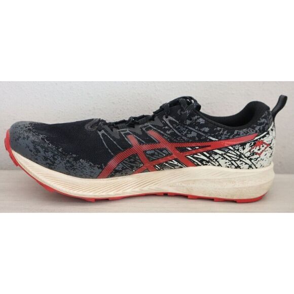 Asics 1011B209-001 Men's Sz 12.5 Black/Electric Red Fuji Lite 2 Running Shoes - Picture 5 of 12